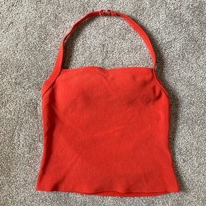 Lands End Womens Halter Swim Top size 10 Regular